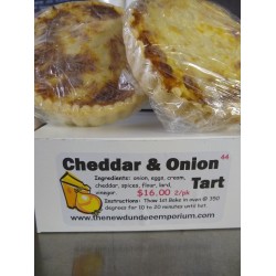 Cheddar and Onion Tart. Cheddar and Onion Tart.